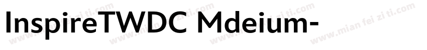 InspireTWDC Mdeium字体转换